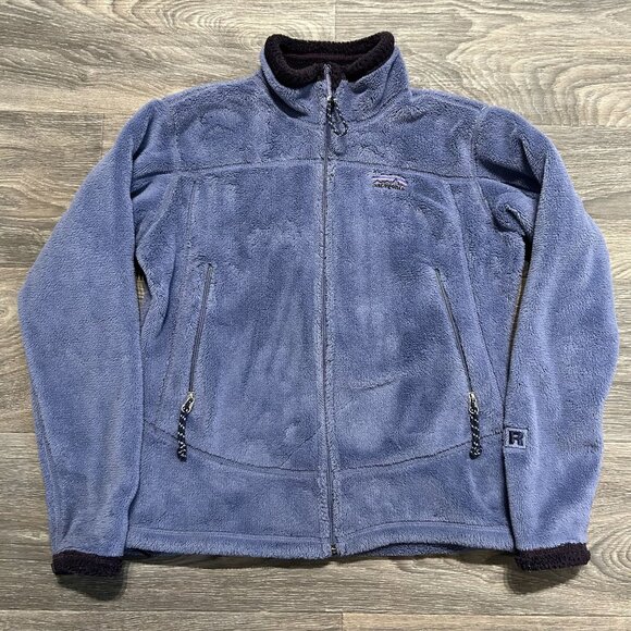 Vintage Patagonia Fleece Jacket Medium Purple USA Made Full Zip Polartec 90s - Picture 1 of 14